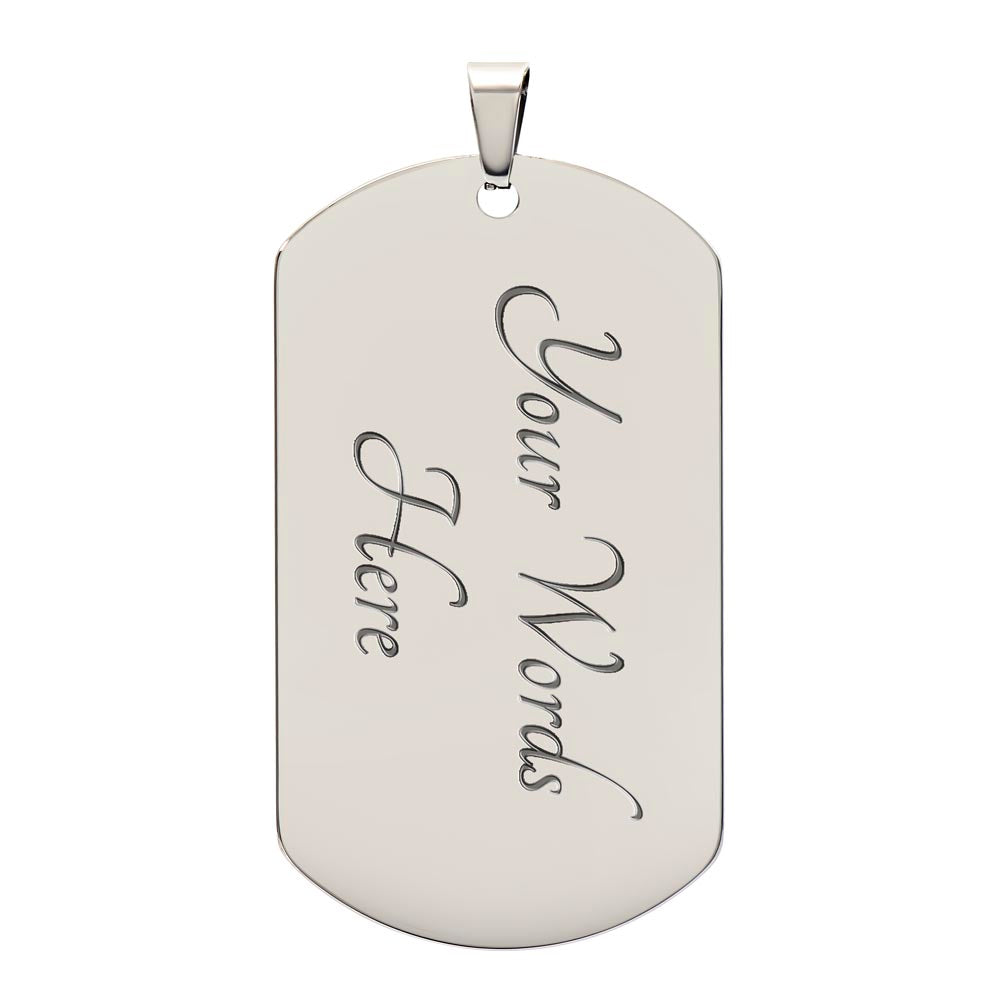 To My Son - Dog Tag Necklace
