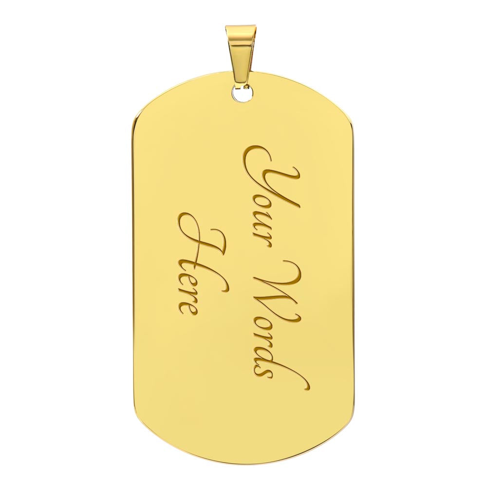 To My Son - Dog Tag Necklace
