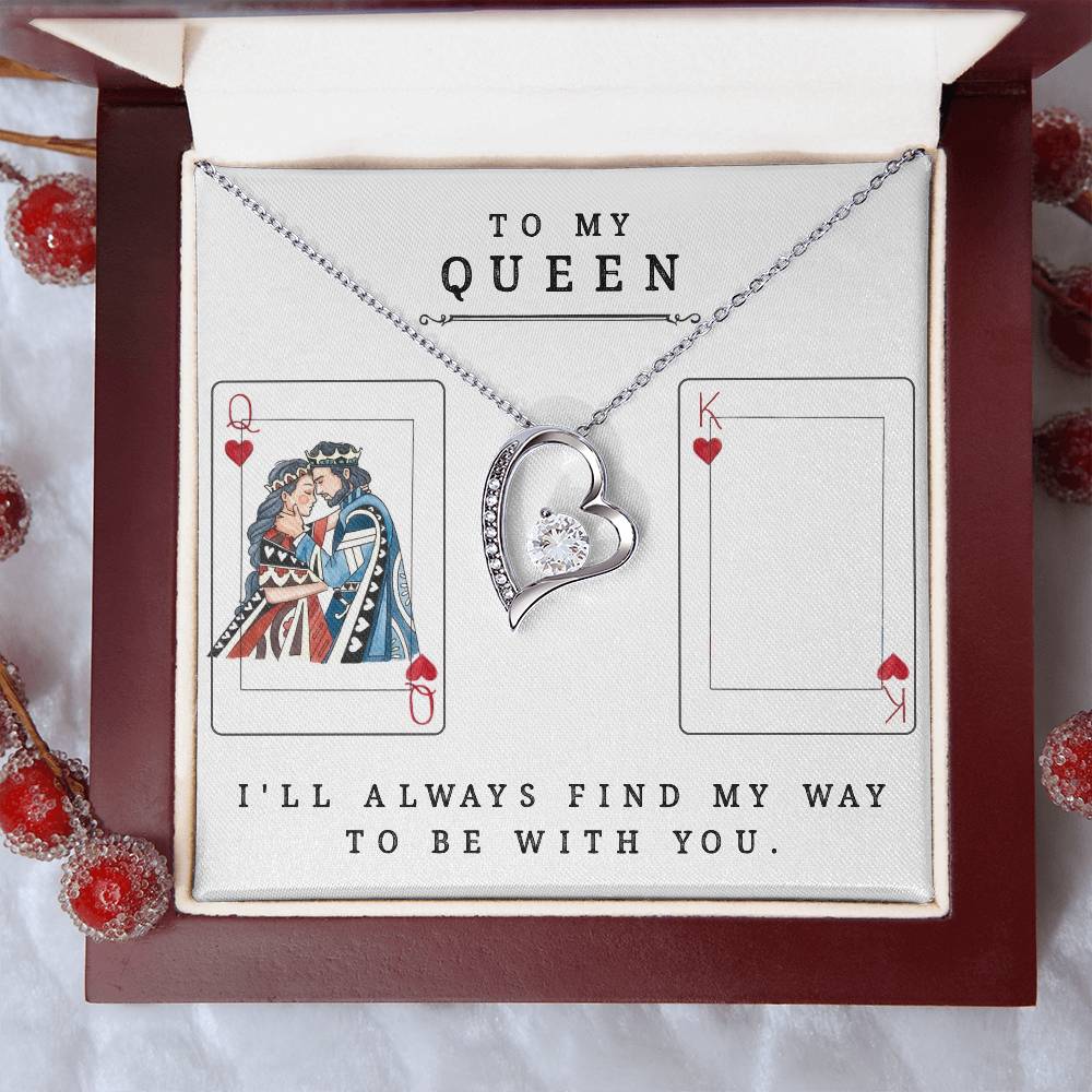 To My Queen - Forever Love Necklace - Valentine's Best Gift