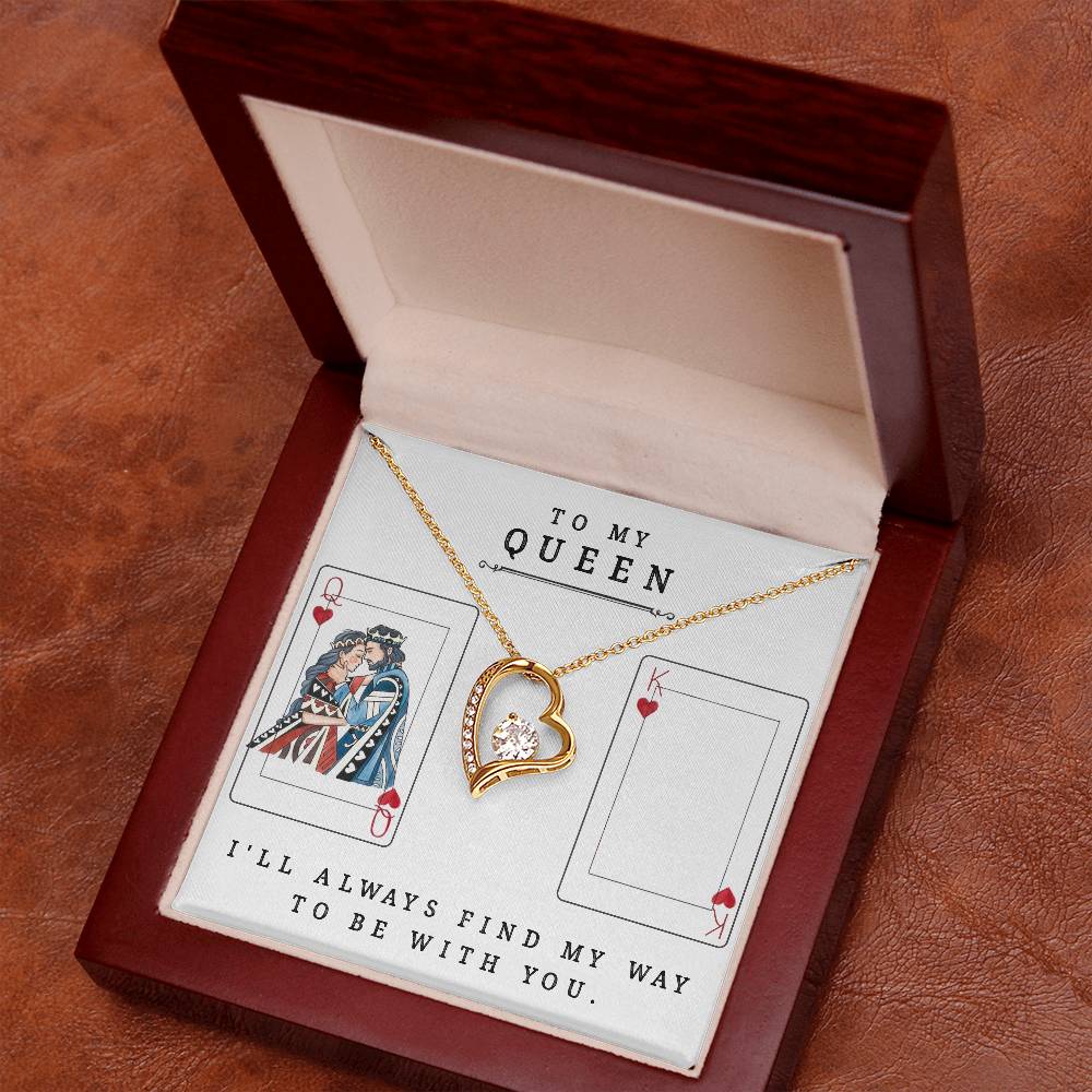 To My Queen - Forever Love Necklace - Valentine's Best Gift
