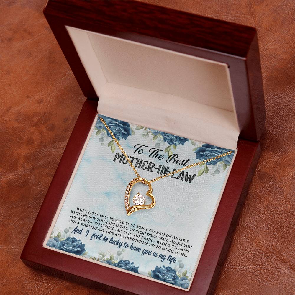 To The Best Mother-In-Law - Forever Love Necklace