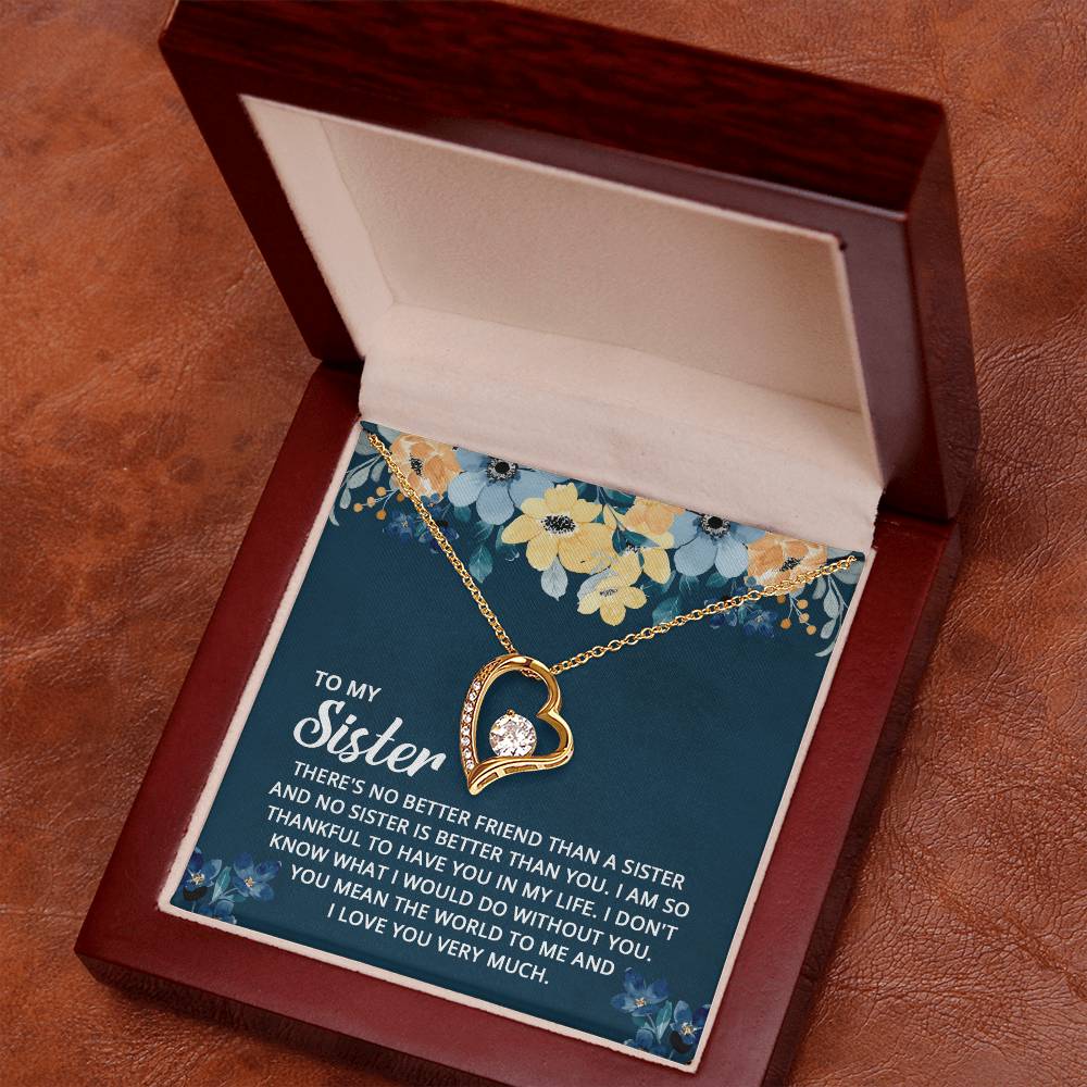 To My Sister - Forever Love Necklace