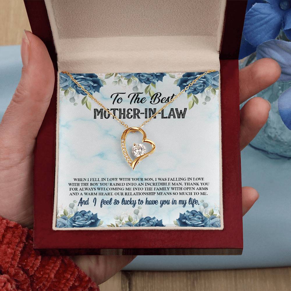 To The Best Mother-In-Law - Forever Love Necklace