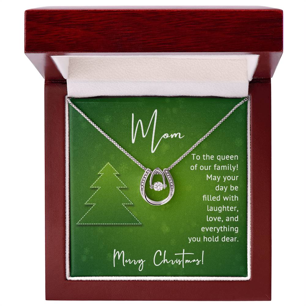Mom - Queen - Christmas Gift - Lucky In Love Necklace
