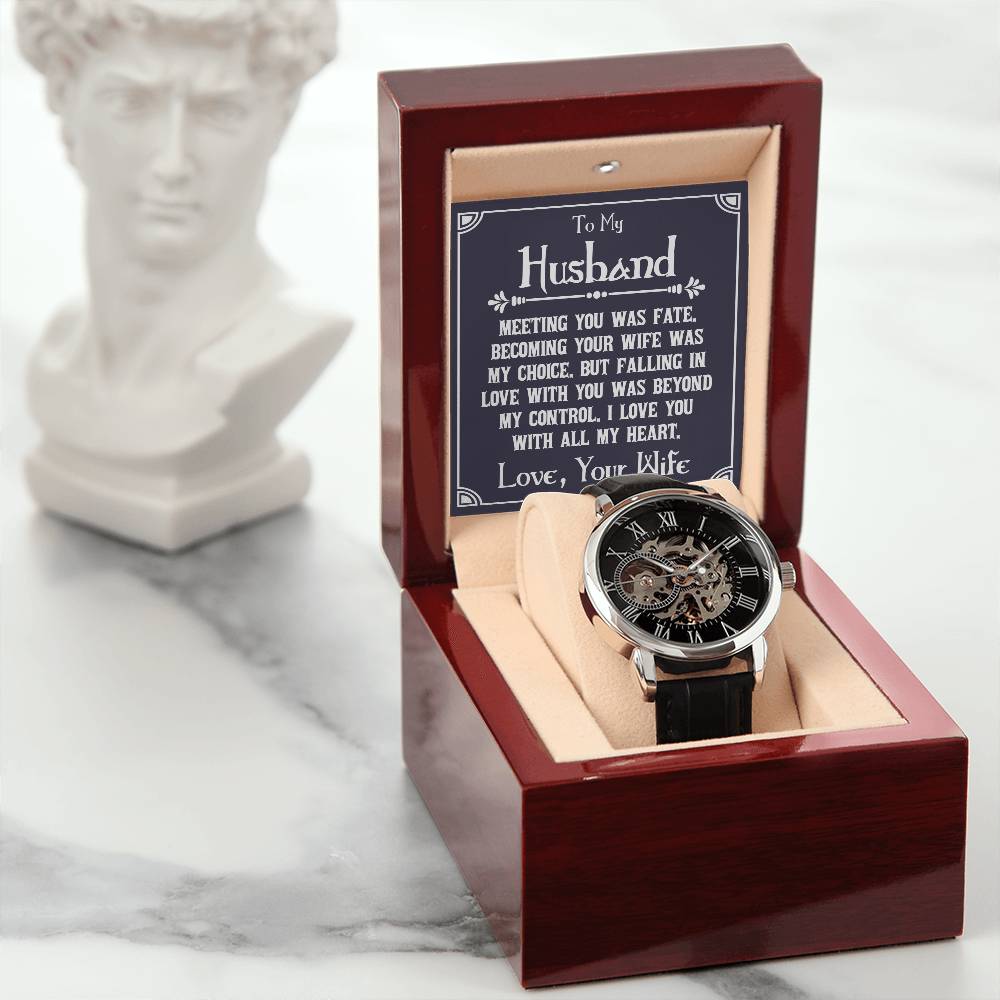 To My Husband - Openwork Watch