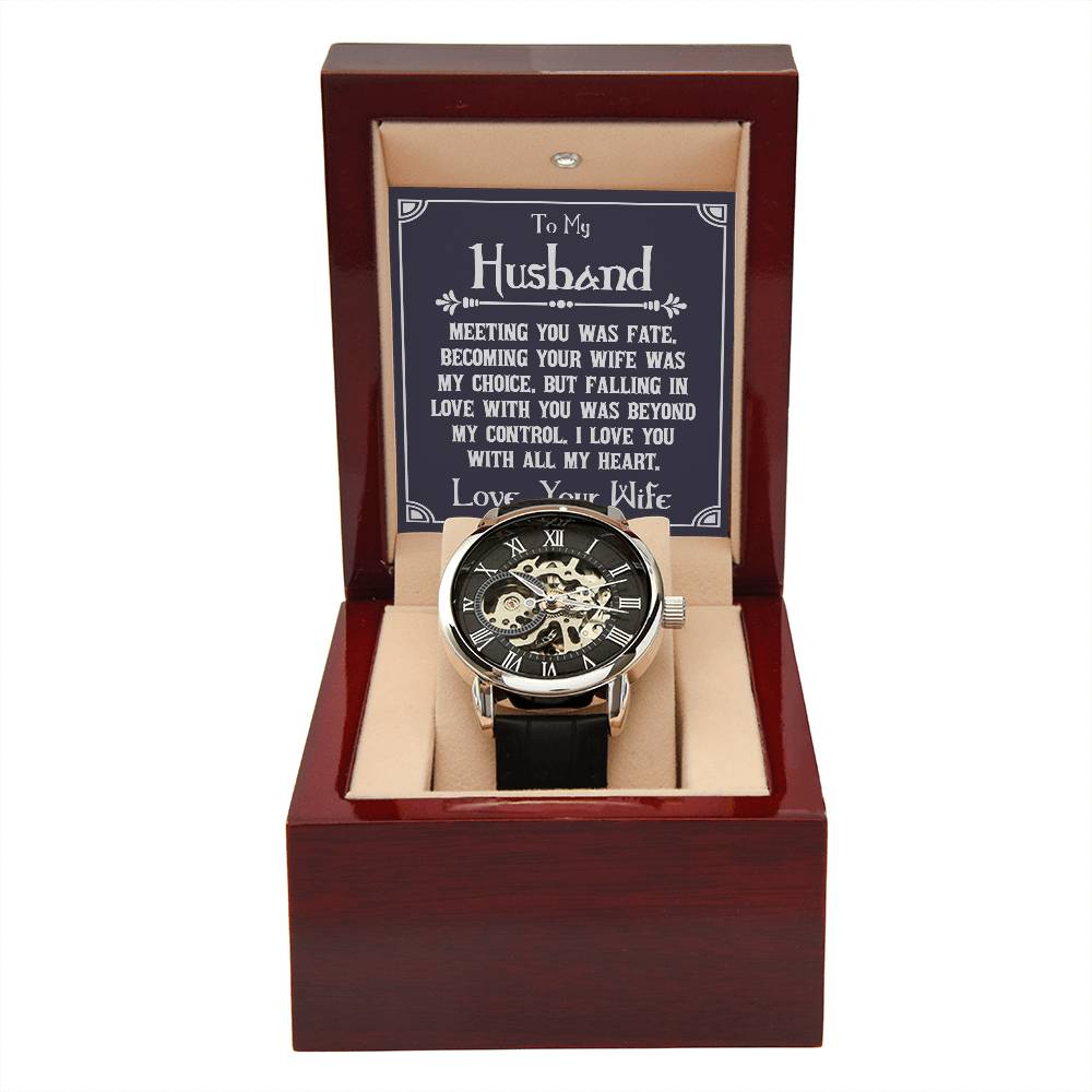 To My Husband - Openwork Watch