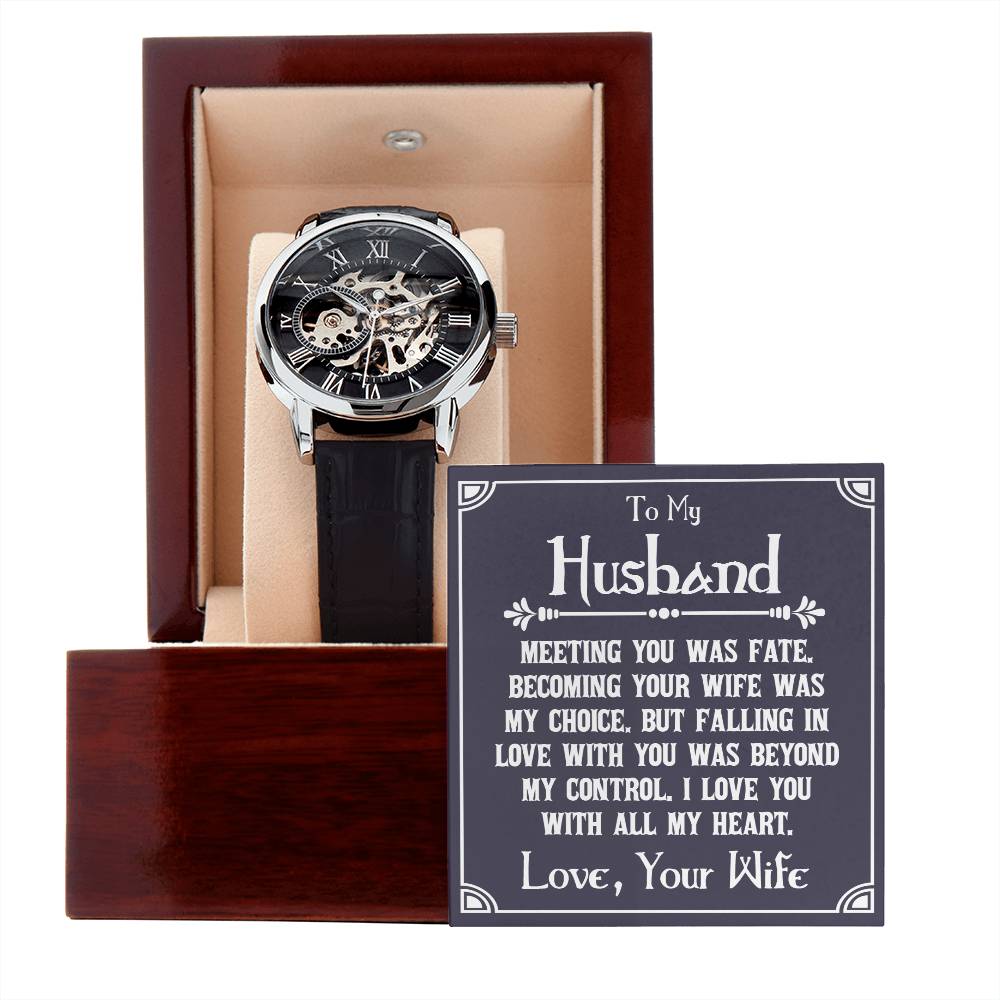 To My Husband - Openwork Watch