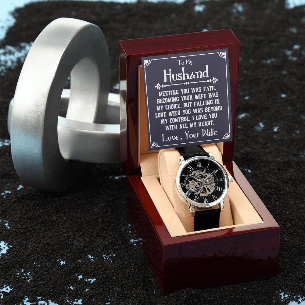 To My Husband - Openwork Watch