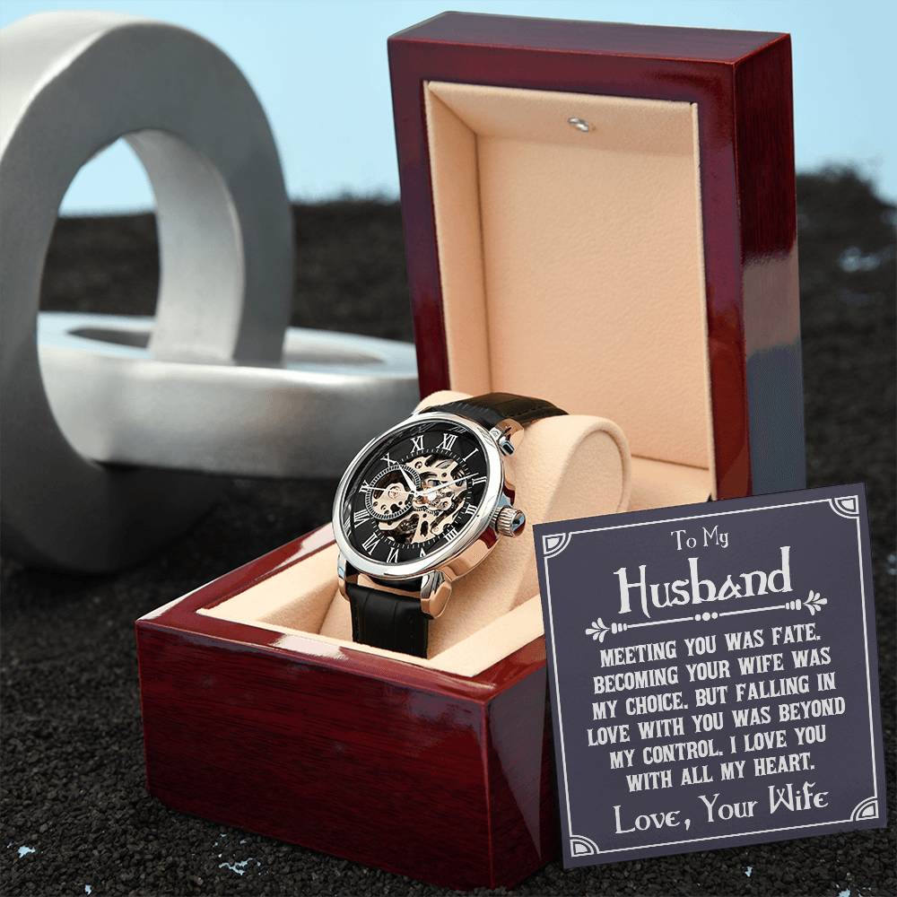 To My Husband - Openwork Watch