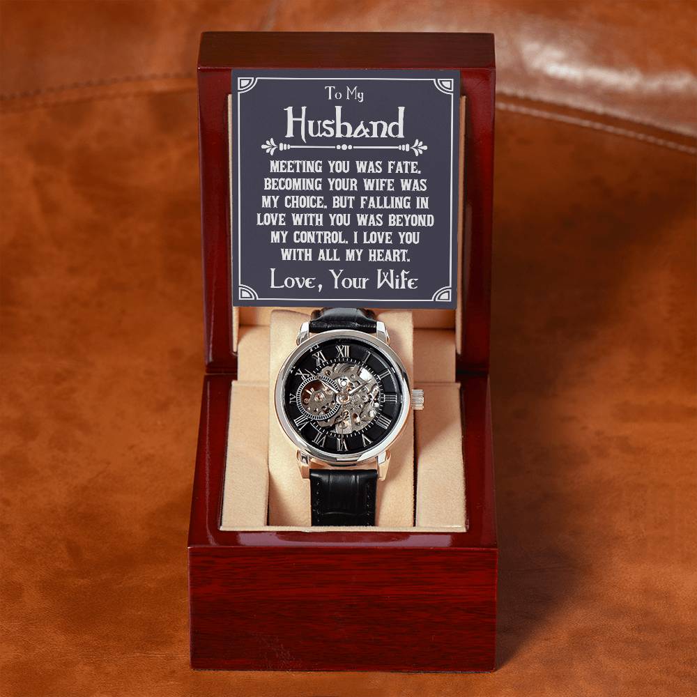 To My Husband - Openwork Watch