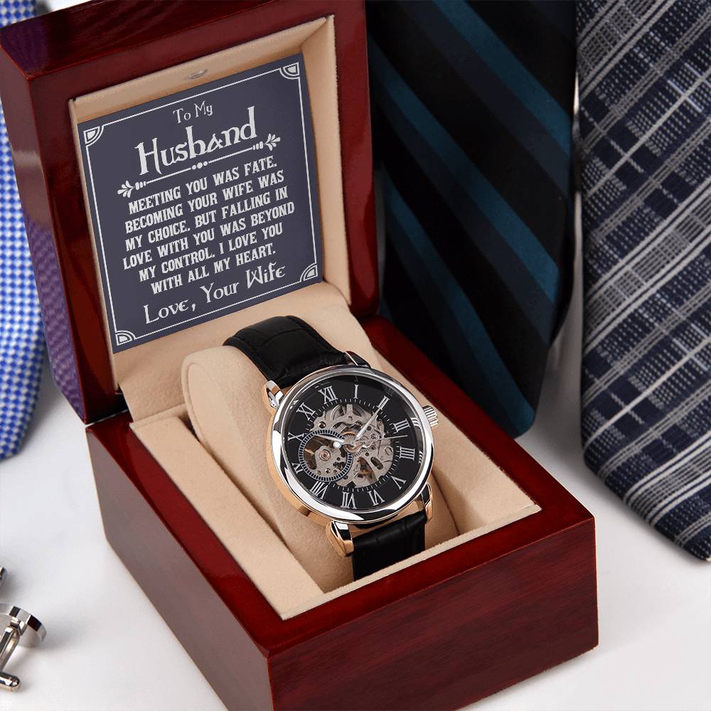 To My Husband - Openwork Watch
