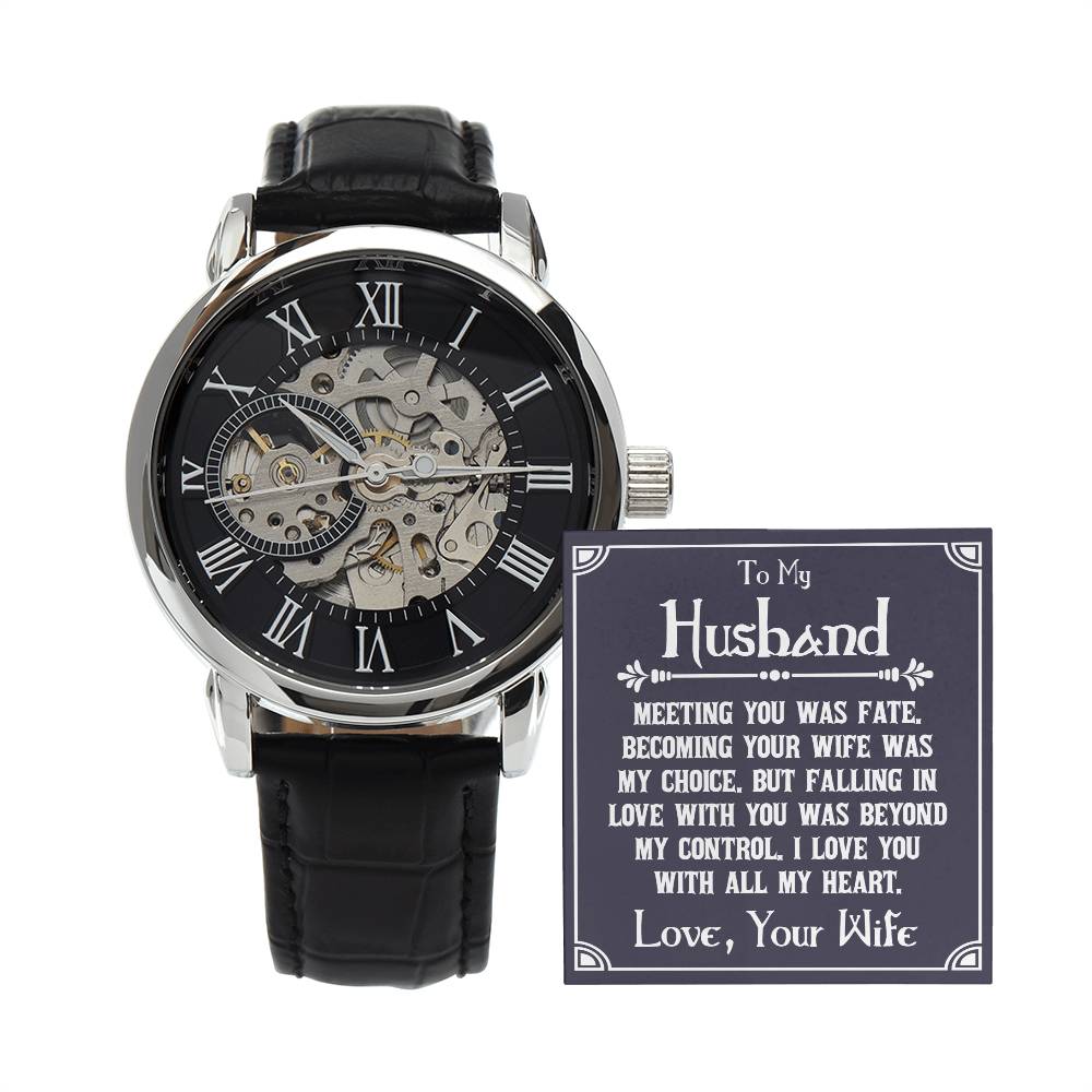 To My Husband - Openwork Watch