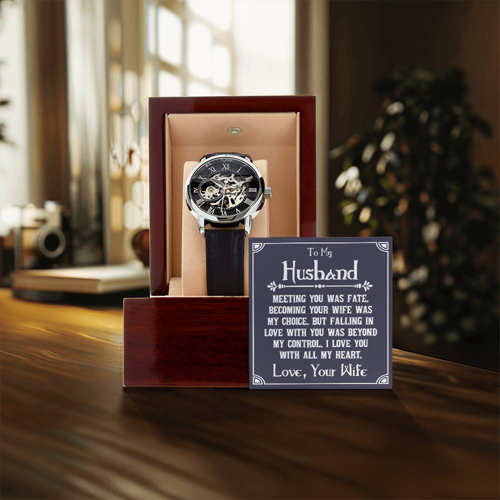 To My Husband - Openwork Watch