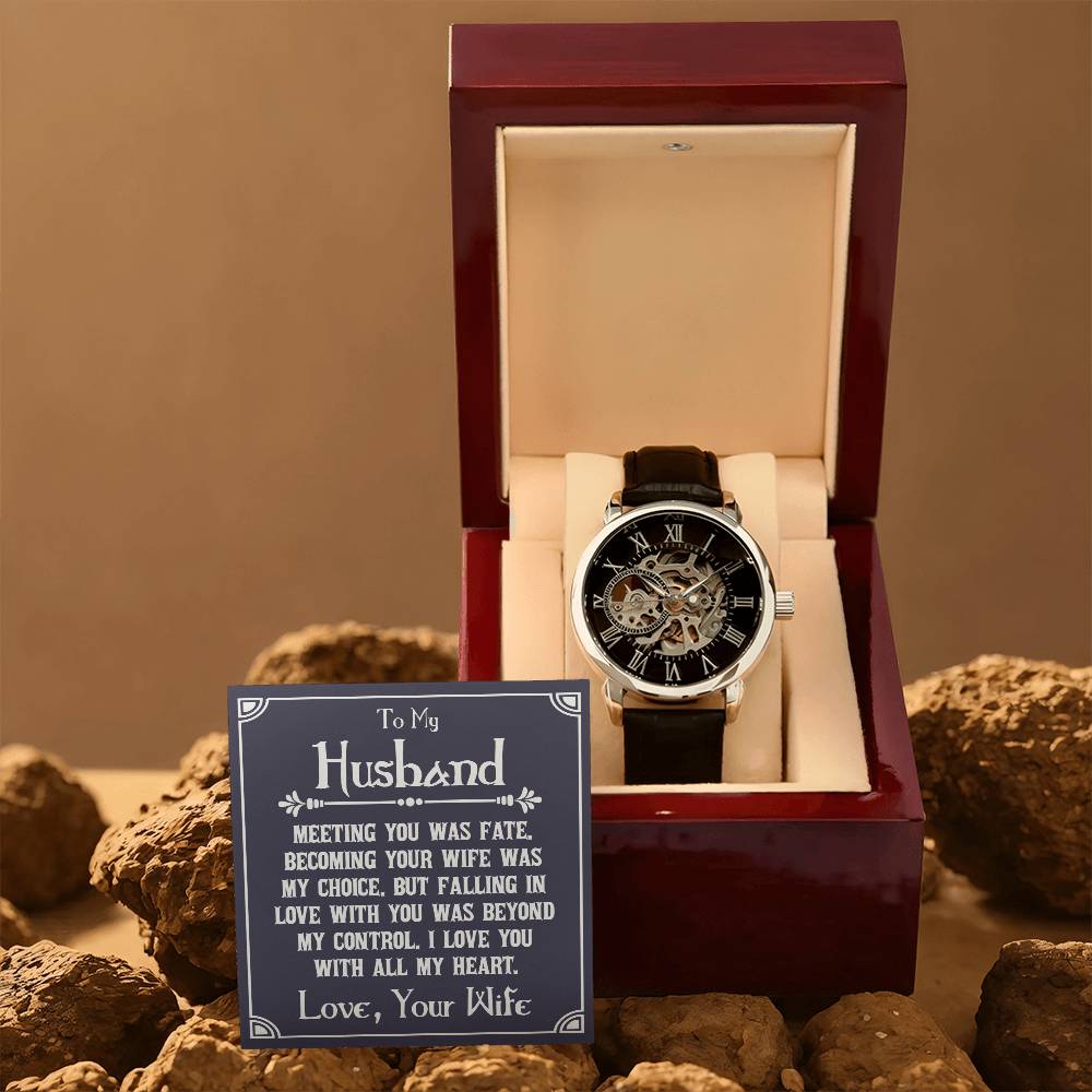 To My Husband - Openwork Watch