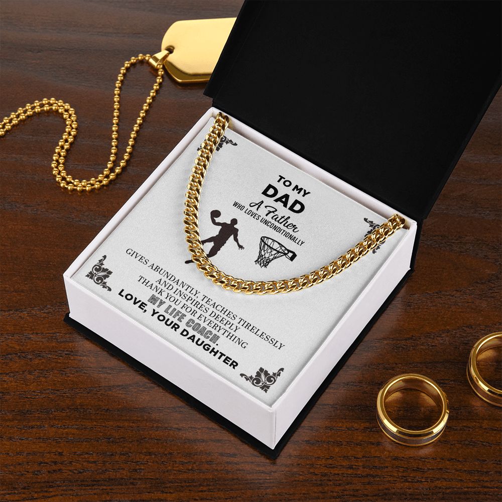 To My Dad | Thank You For Everything - Cuban Link Chain