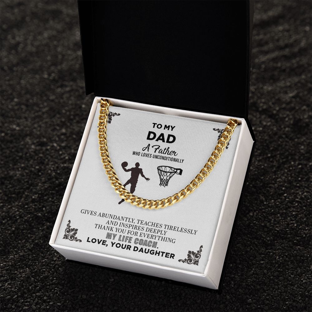 To My Dad | Thank You For Everything - Cuban Link Chain
