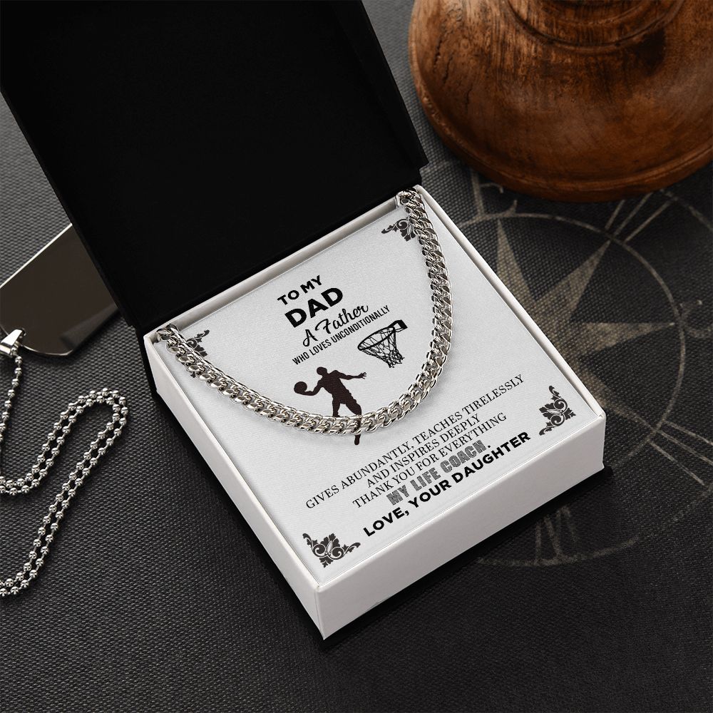 To My Dad | Thank You For Everything - Cuban Link Chain