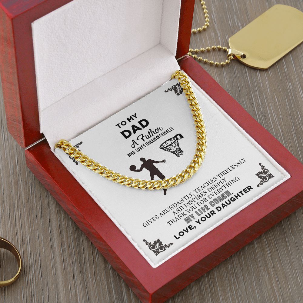 To My Dad | Thank You For Everything - Cuban Link Chain