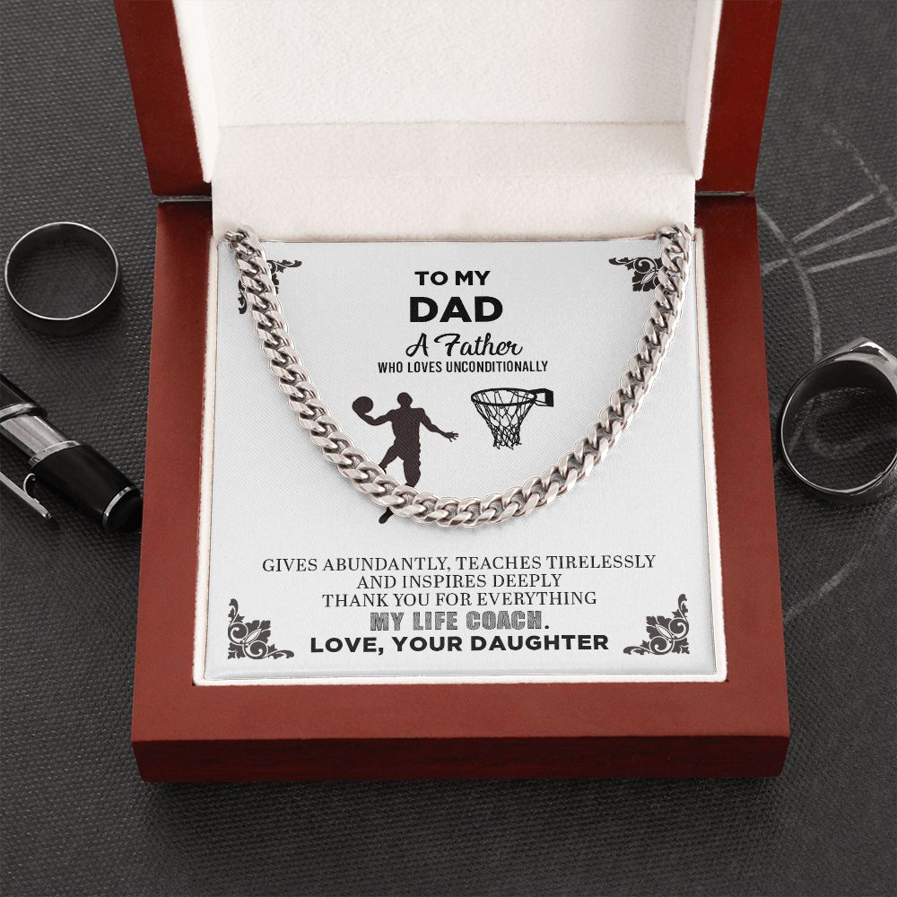 To My Dad | Thank You For Everything - Cuban Link Chain