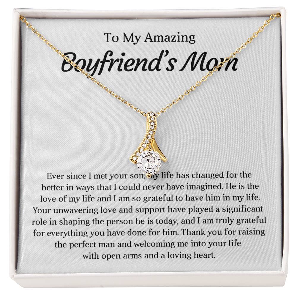 To My Amazing Boyfriends Mom - Alluring Beauty Necklace