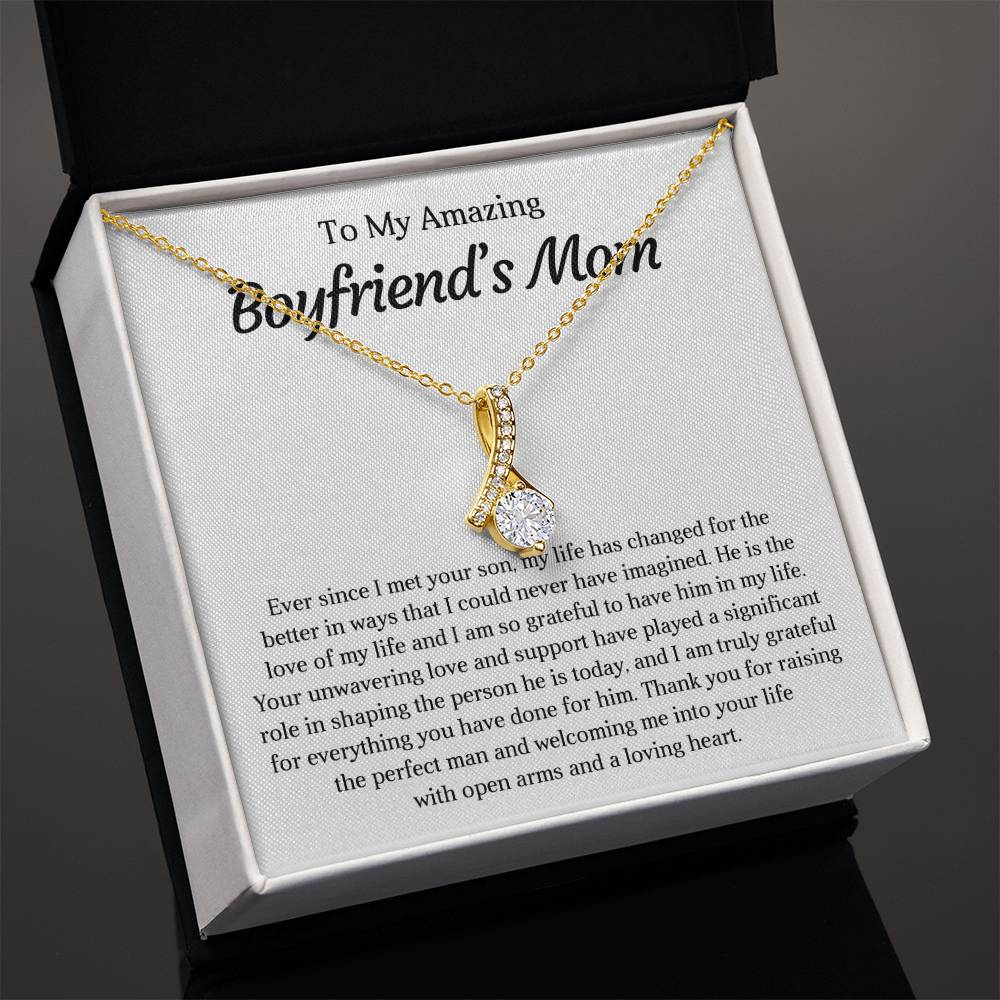 To My Amazing Boyfriends Mom - Alluring Beauty Necklace