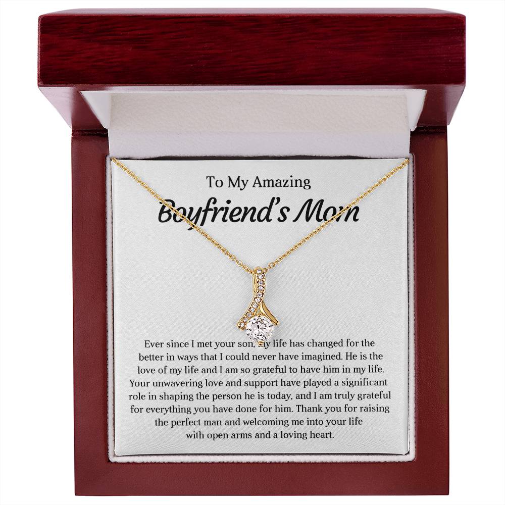 To My Amazing Boyfriends Mom - Alluring Beauty Necklace