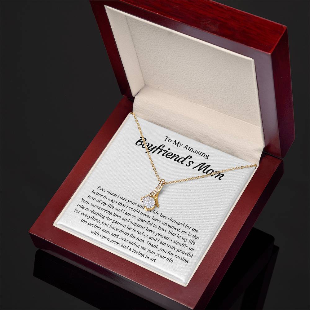 To My Amazing Boyfriends Mom - Alluring Beauty Necklace