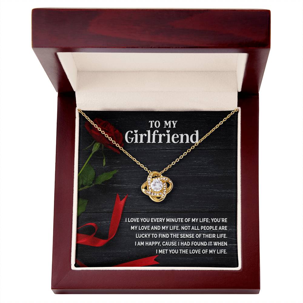 To My Girlfriend - Love Knot Necklace