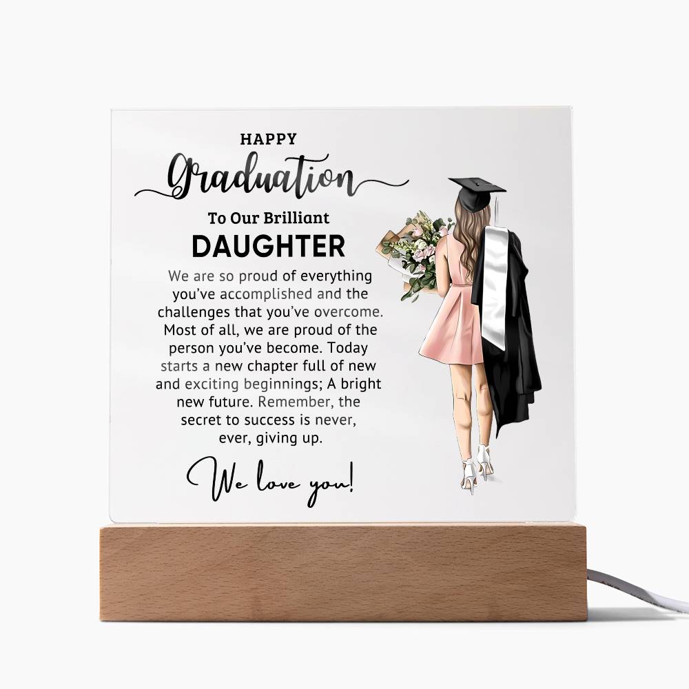 Best Graduation Gift - Acrylic Square Plaque