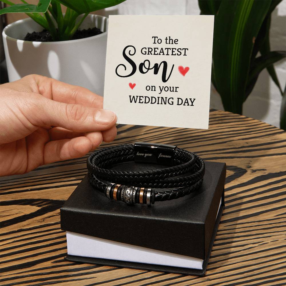 Best Wedding Gift for Son - Love You Forever Bracelet