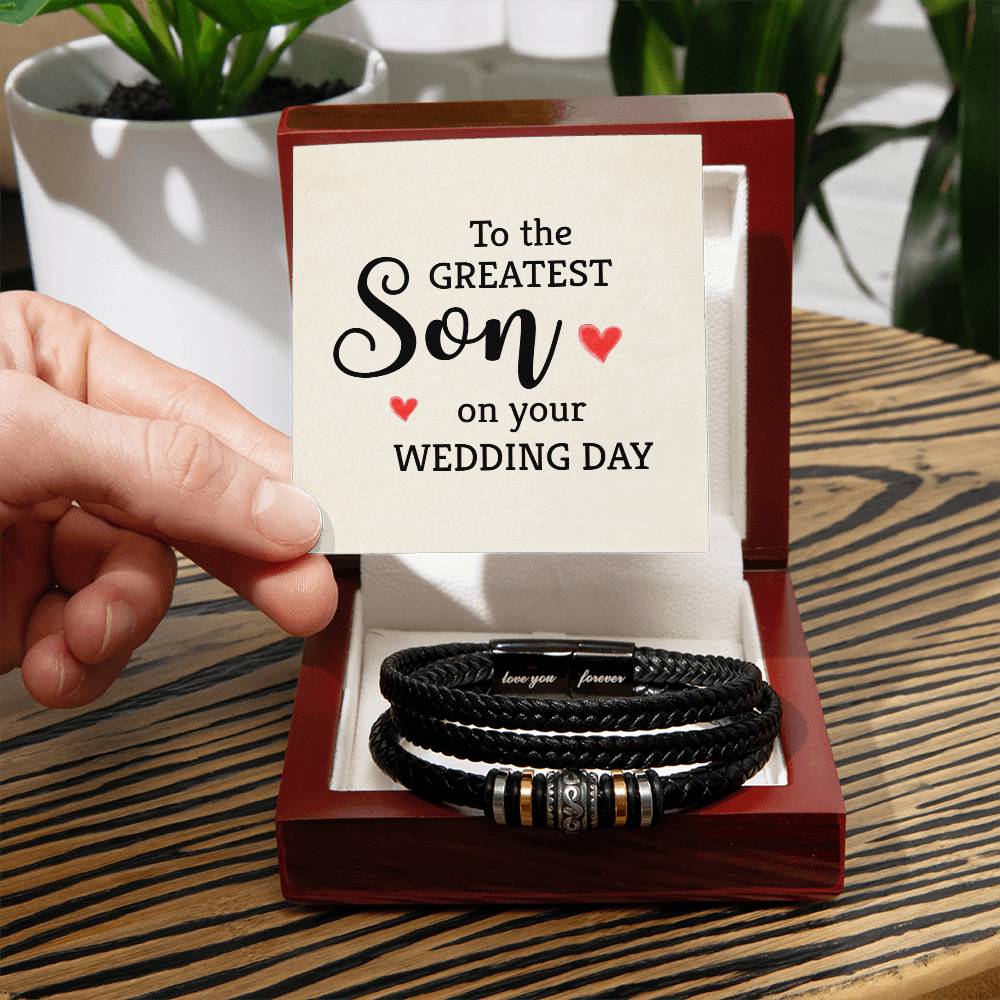 Best Wedding Gift for Son - Love You Forever Bracelet