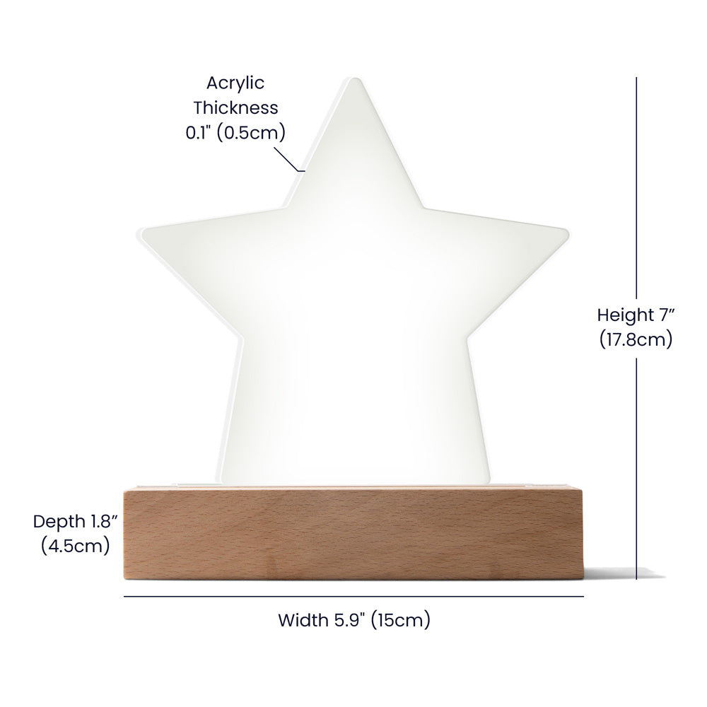 Gift for Best Friend - Acrylic Star Plaque