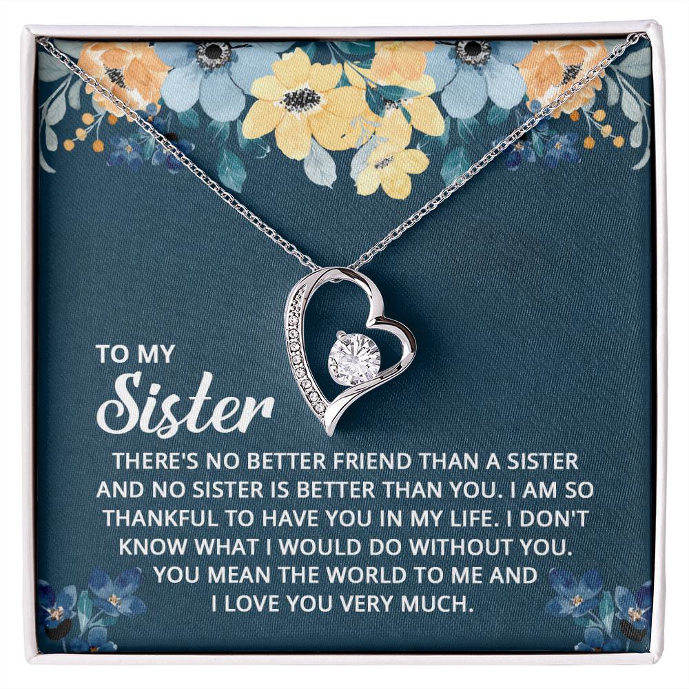 To My Sister - Forever Love Necklace
