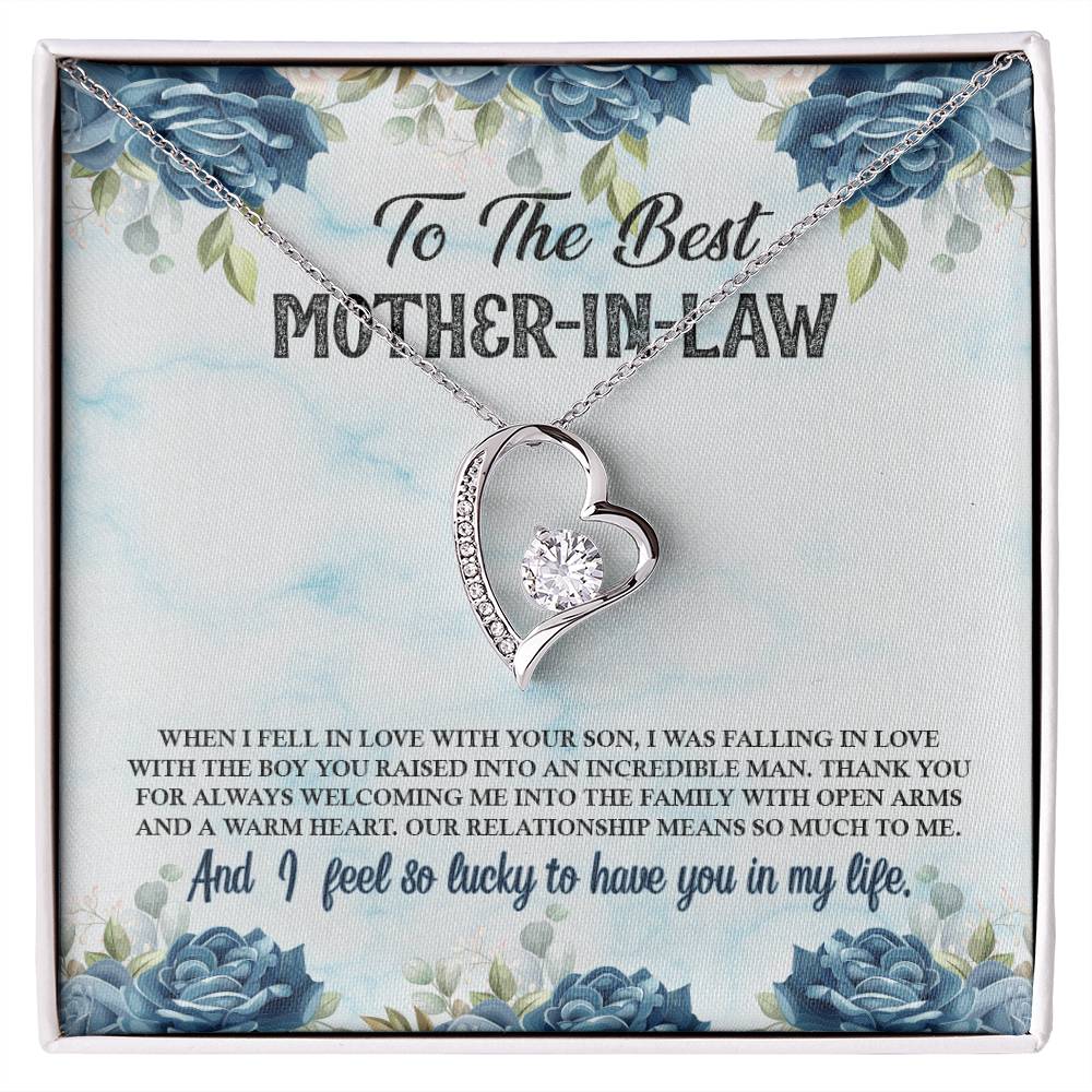 To The Best Mother-In-Law - Forever Love Necklace