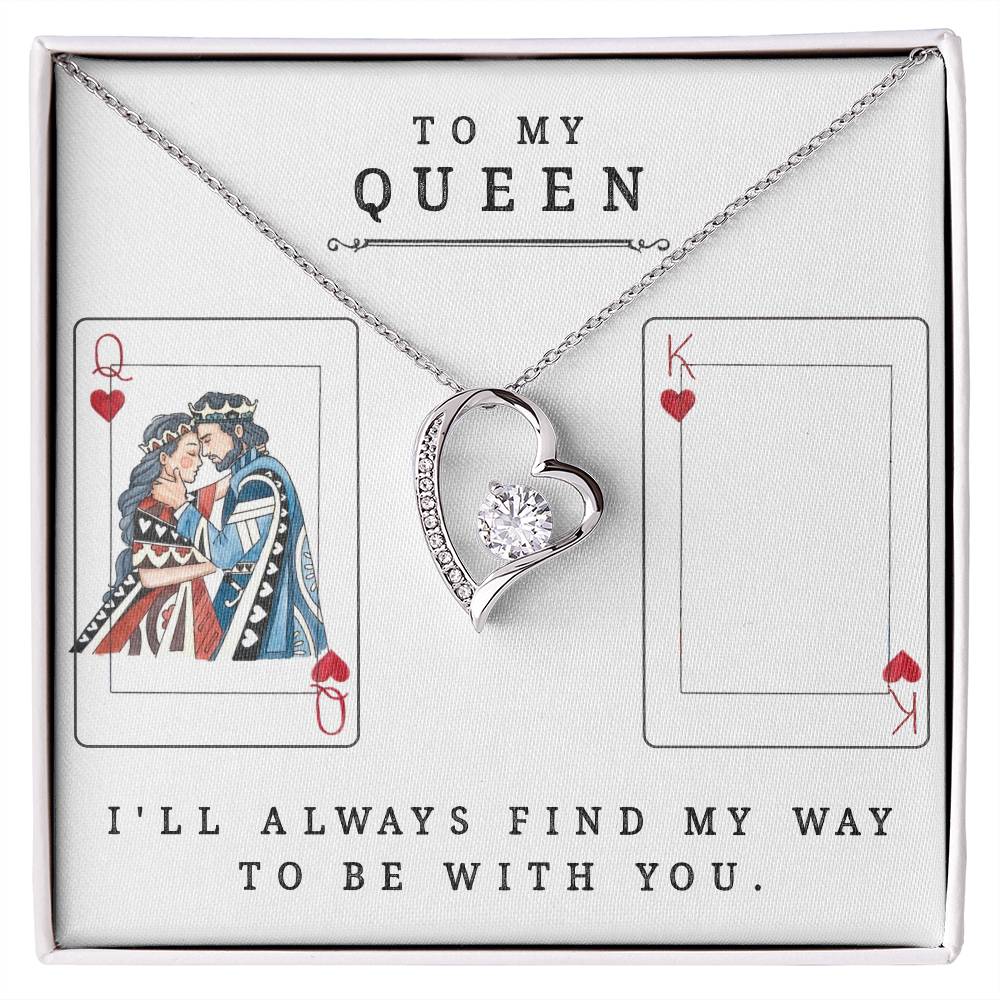 To My Queen - Forever Love Necklace - Valentine's Best Gift