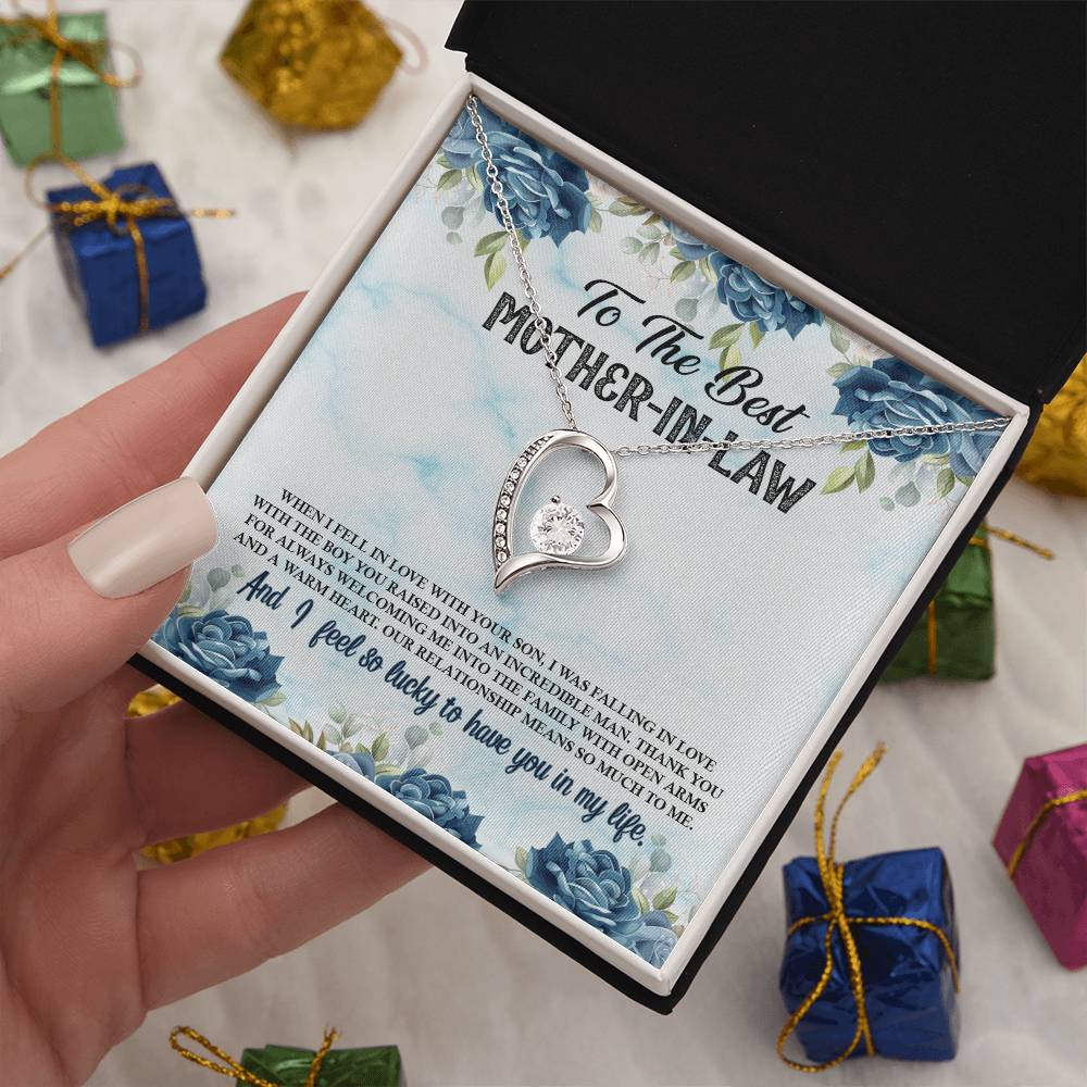To The Best Mother-In-Law - Forever Love Necklace