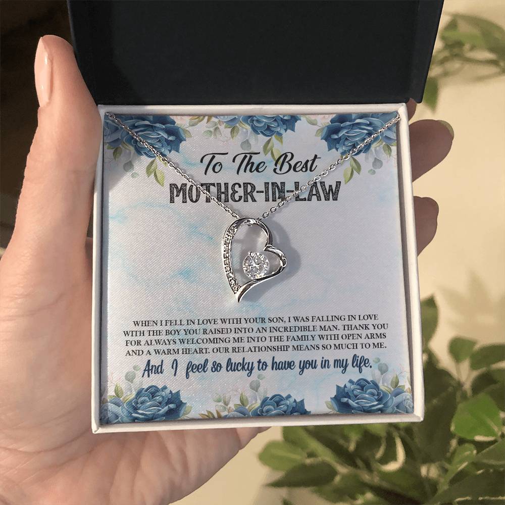 To The Best Mother-In-Law - Forever Love Necklace