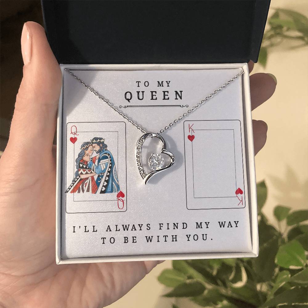 To My Queen - Forever Love Necklace - Valentine's Best Gift