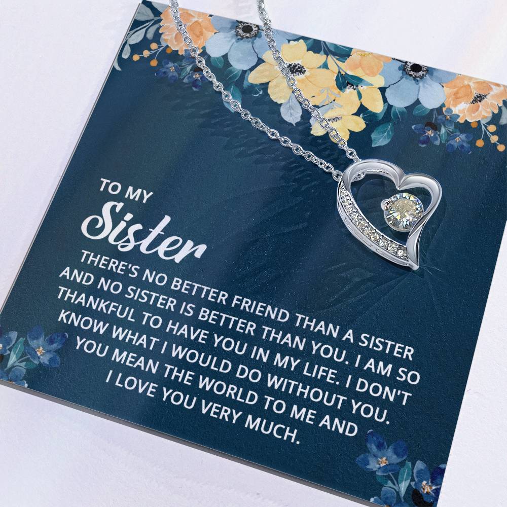 To My Sister - Forever Love Necklace