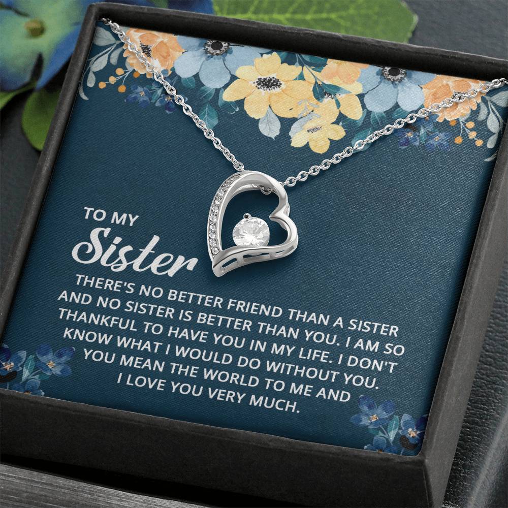 To My Sister - Forever Love Necklace
