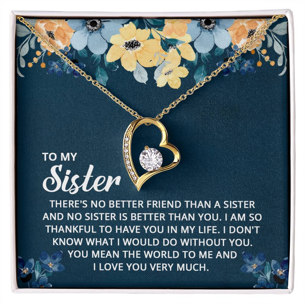 To My Sister - Forever Love Necklace