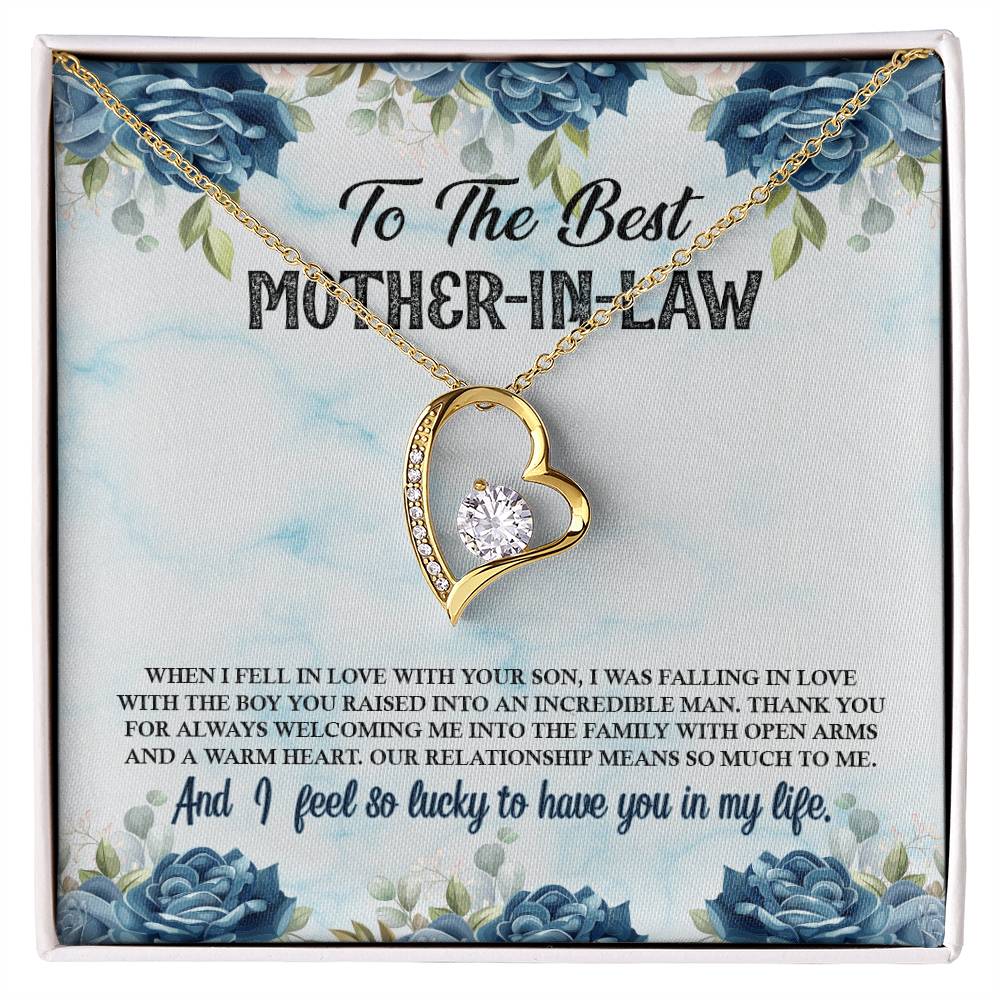 To The Best Mother-In-Law - Forever Love Necklace