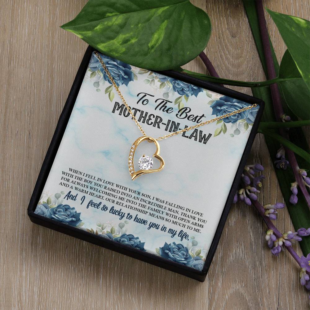 To The Best Mother-In-Law - Forever Love Necklace