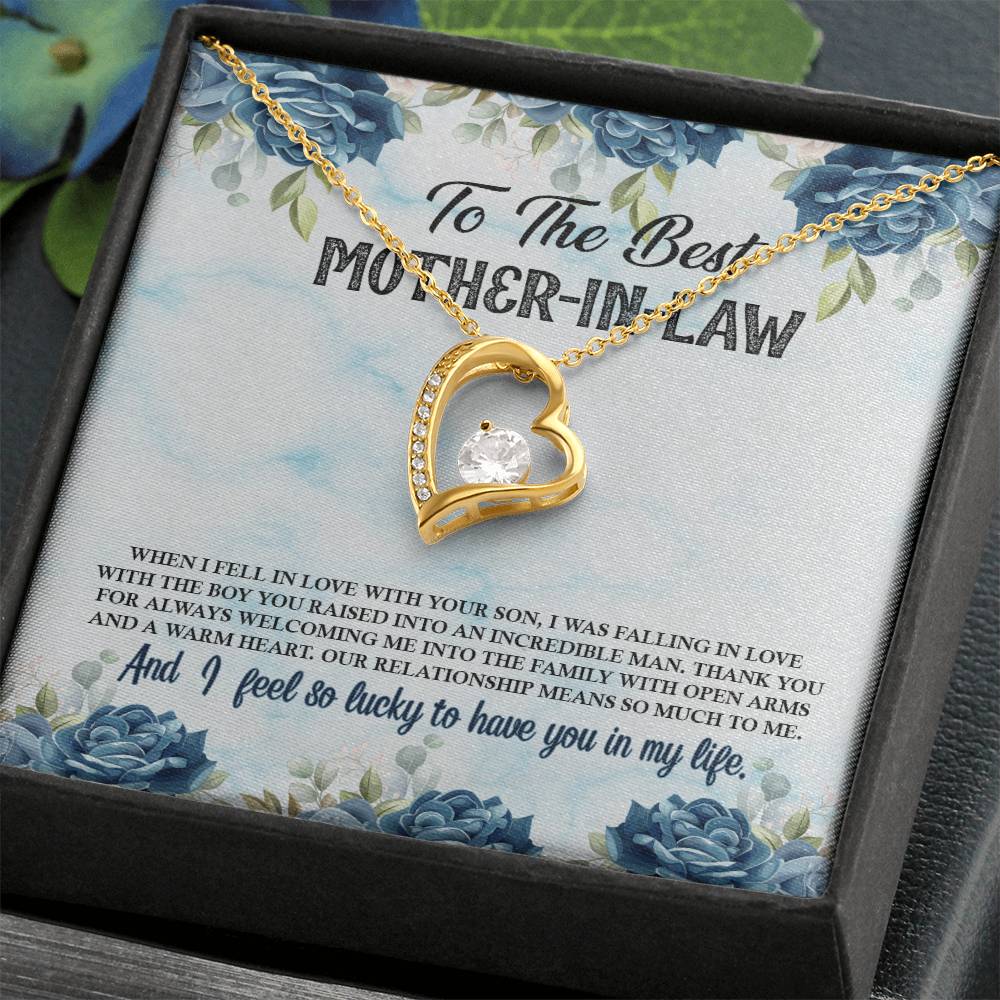 To The Best Mother-In-Law - Forever Love Necklace