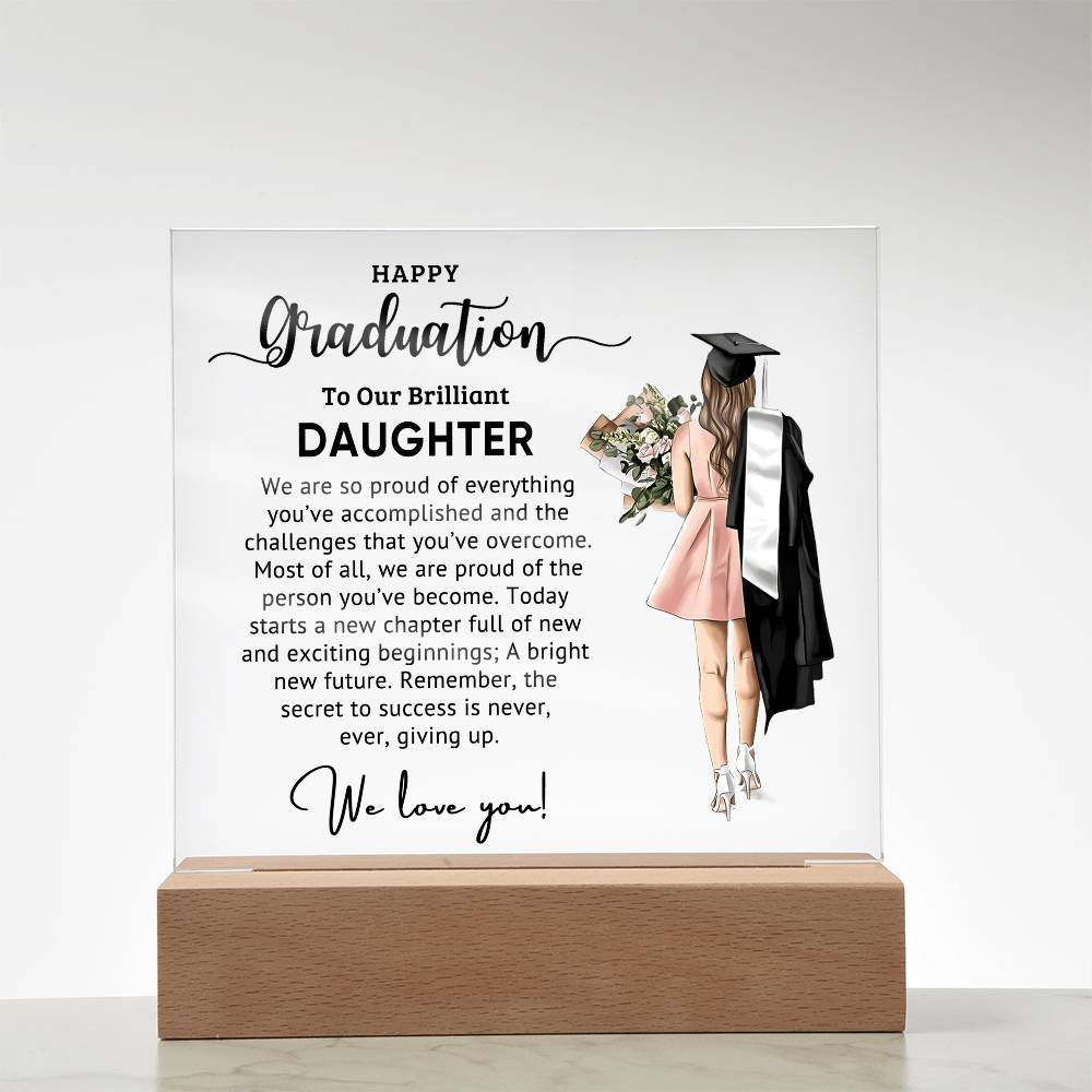 Best Graduation Gift - Acrylic Square Plaque