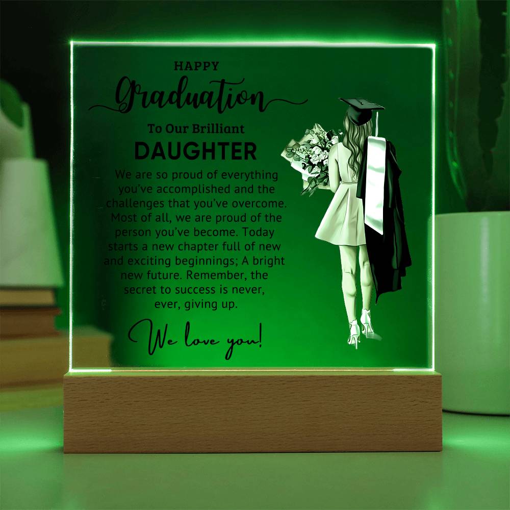 Best Graduation Gift - Acrylic Square Plaque