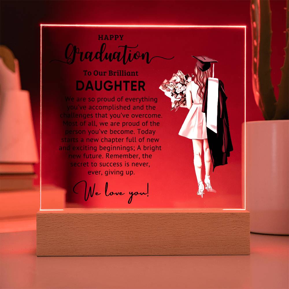 Best Graduation Gift - Acrylic Square Plaque