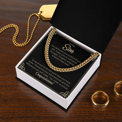 For Graduation | Congratulations - Cuban Link Chain