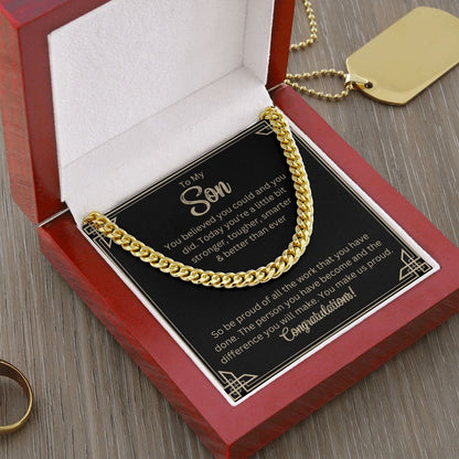 For Graduation | Congratulations - Cuban Link Chain