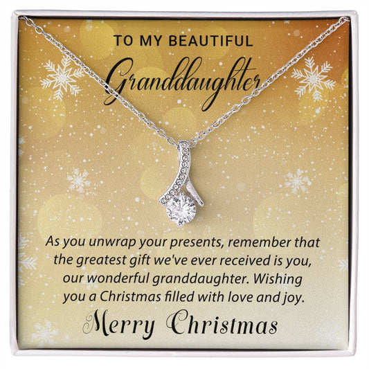 Granddaughter - Love & Joy - Christmas gift - Alluring Beauty Necklace